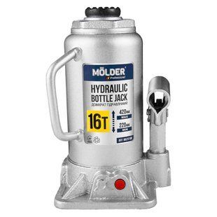 Домкрат гідравлічний пляшковий Molder 16т 220-420мм MA29160 фото