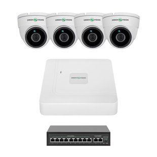 Комплект відеоспостереження на 4 камери GV-IP-K-W98/4 4MP LP39048 фото