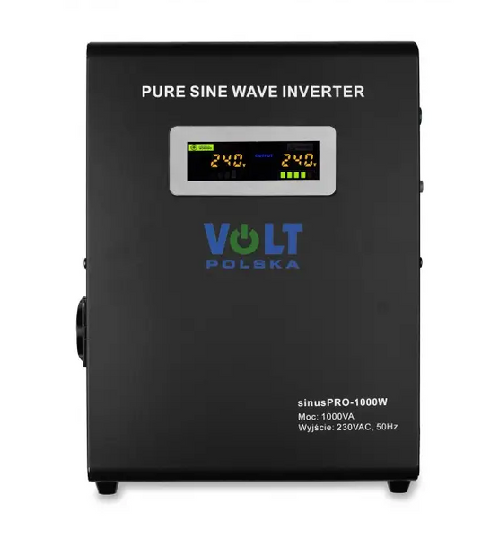 Гібридний ДБЖ/інвертор Volt Polska SINUS PRO 1000 W 12/230V 700/1000W (3SP100012W) 3SP100012W фото
