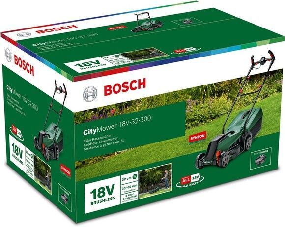 Акумуляторна газонокосарка Bosch CityMower 18V-32-300 (06008B9A07) 06008B9A07 фото