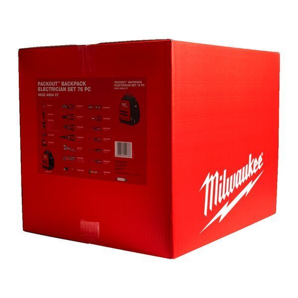 Рюкзак PACKOUT MILWAUKEE з набором інструментів для електриків (76шт) 4932498407 фото