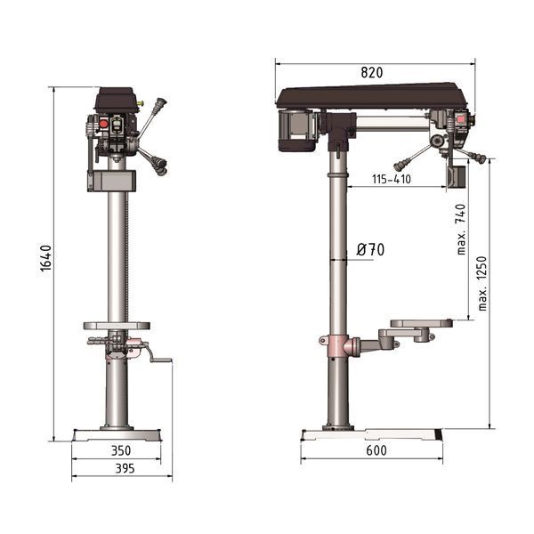 Радіально-свердлильний верстат Optimum OPTIdrill RB 8S STURMER Maschinen 3009181 фото