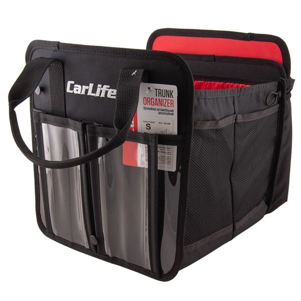 Сумка органайзер CarLife (трансформер) S 52х26х28см Тк. PVC 1680 D чорна To120 фото