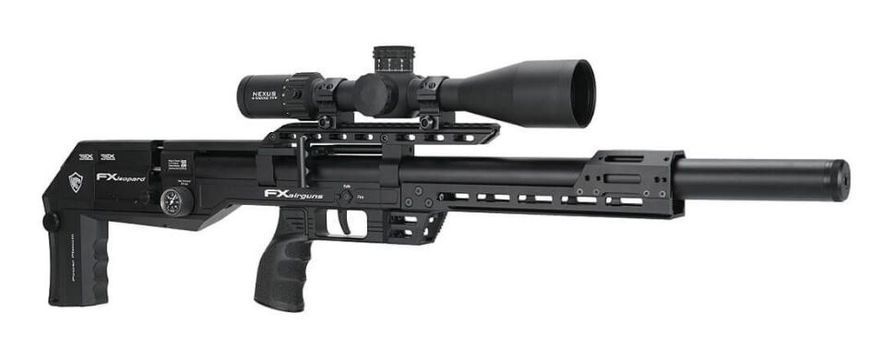 Пневматическая редукторная винтовка FX Airgun Leopard Black Sniper Tube .177 кал 1004161 фото