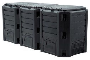 Компостер садовий PROSPERPLAST MODULE COMPOGREEN 1200 л, чорний 5905197595436 фото
