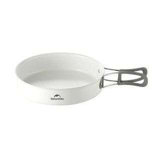 Сковорідка зі складаною ручкою Naturehike CNK2450CF013, 17,5 см, алюміній, біла 6927595711026 фото