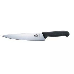 Кухонний ніж Victorinox Fibrox Carving Кухарський 220 мм Чорний (5.2003.22) 5.2003.22 фото