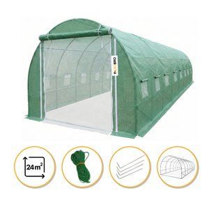 Посилена садова теплиця парник LEOBRO Garden 24м2 Green Mosquito Door (LB-G125-GRN) LB-G125-GRN фото