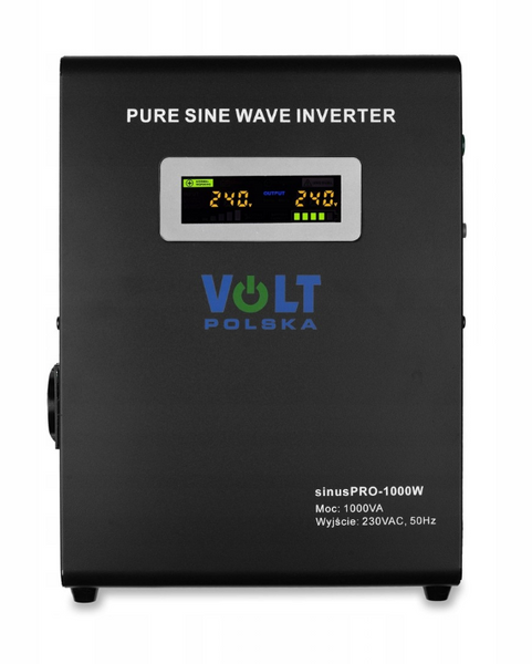 Комплект Volt Polska SINUS PRO 1000 W 12/230V 700/1000W + Акумулятор VOLT AGM VRLA 100Ah 12V 3SP100012W+6AKUXAG100 фото
