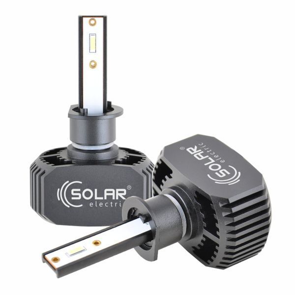 LED автолампа Solar H1 12/24V 6000K 5000Lm 40W CSP1860 2шт 8201 фото