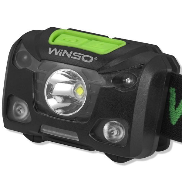 Ліхтар налобний Winso 250Lm, 5W XPG, 1200mAh/3xAAA, з сенсором білий/червоний 751220 фото