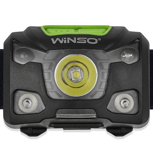 Ліхтар налобний Winso 250Lm, 5W XPG, 1200mAh/3xAAA, з сенсором білий/червоний 751220 фото