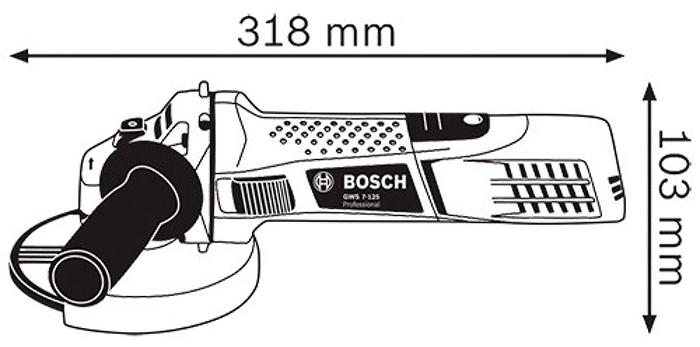 Кутова шліфувальна машина Bosch GWS 7-125 (0601388108) 0601388108 фото