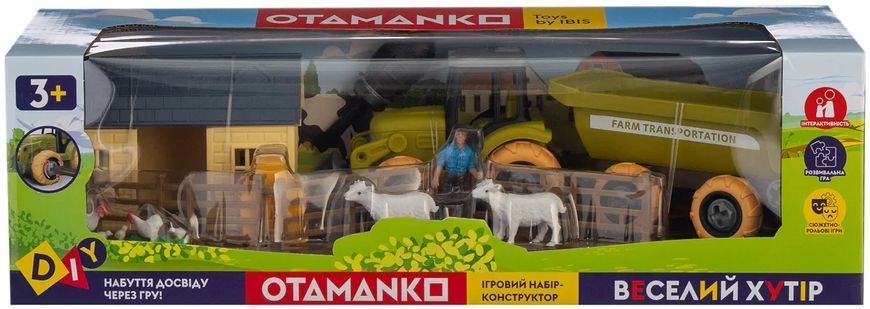 Ігровий набір OTAMANKO Веселий хутір (трактор і ферма з вівцями і курями) 532.01.60 фото