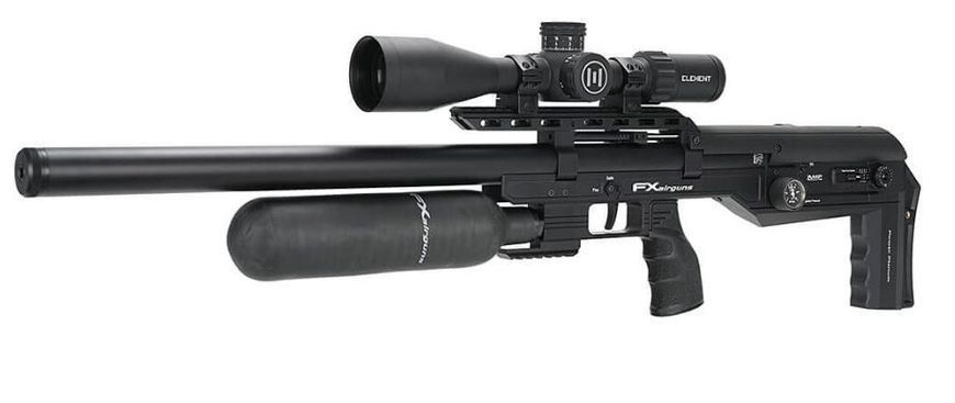 Пневматическая редукторная винтовка FX Airgun Leopard Black Sniper Bottle .177 кал 1004162 фото