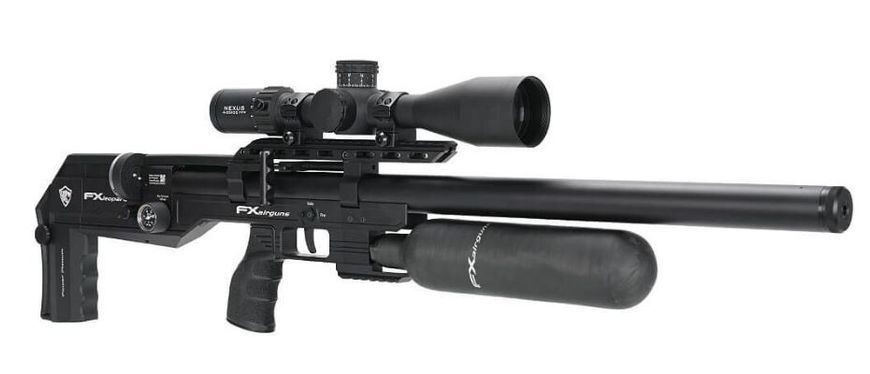 Пневматическая редукторная винтовка FX Airgun Leopard Black Sniper Bottle .177 кал 1004162 фото