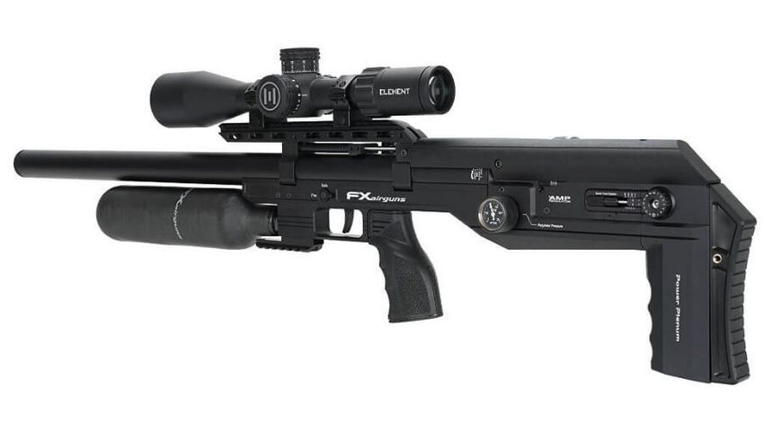 Пневматическая редукторная винтовка FX Airgun Leopard Black Sniper Bottle .177 кал 1004162 фото