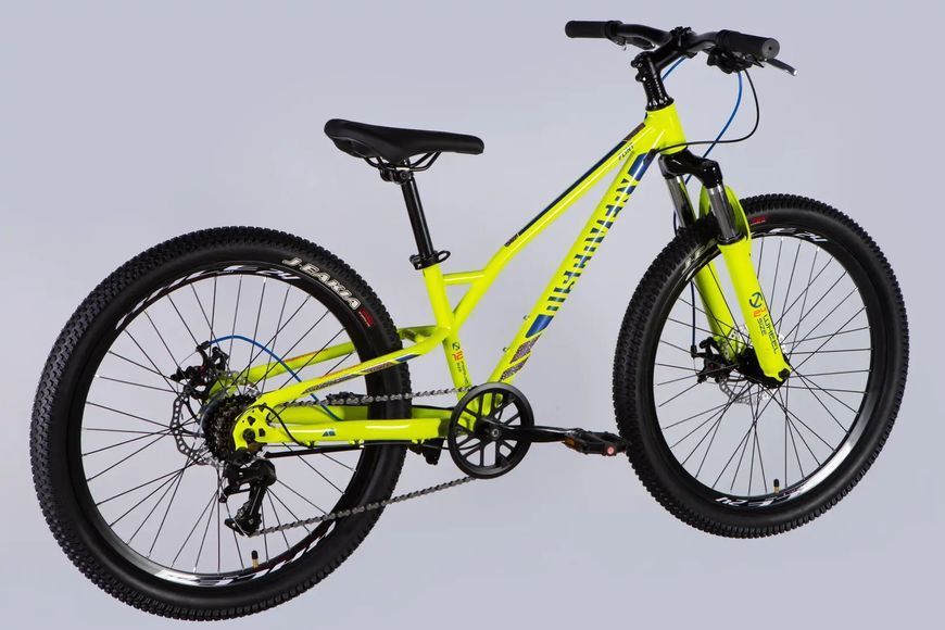 Велосипед ST 24 Discovery FLINT DD FR рама-12 жовто-синій 2025 OPS-DIS-24-360 фото