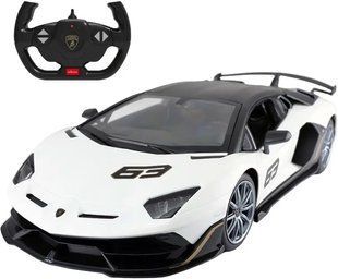Машинка Rastar Lamborghini Aventador SVJ (96070) на радіокеруванні. 1:14. Білий 454.00.14 фото