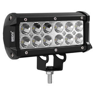 Фара світлодіодна Brevia CREE Spot 10-30V, 36W (12x3W), 3000Lm, 1шт 10712SX1 фото