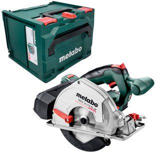 Акумуляторна ручна дискова пила по металу Metabo MKS 18 LTX BL 58, без акб та з/п, в кейсі metaBOX 340 600773840 фото