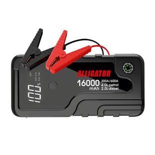 Пусковий пристрій Alligator Jump Starter 300A/600A 16000mAh JS841 фото