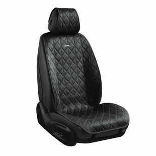 Преміум накидки для передніх сидінь CarLife Nitro, black 2шт SC40102 фото