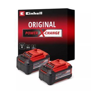 Акумулятор Einhell 18V PXC Twinpack, 18 В, 5.2 Аг, 2шт. (4511526) 4511526 фото