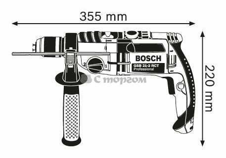 Дриль ударний Bosch GSB 21-2 RCT (060119C700) 060119C700 фото