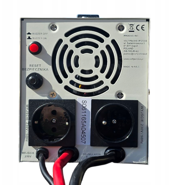 Гібридне ДБЖ/інвертор Volt Polska SINUS PRO 850 E PLUS 12/230V 500/850W (3SPM08012M) 3SPM08012M фото