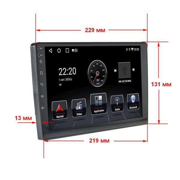 Універсальна штатна магнітола Cyclone C9 CPL GSM Universal 2/32Gb 4G Cyclone C9 CPL GSM Universal фото