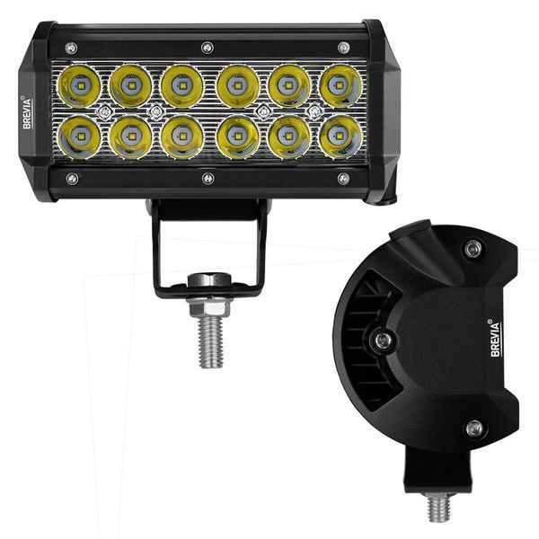Фара світлодіодна Brevia CREE Spot 10-30V, 36W (12x3W), 3000Lm, 1шт 10712SX1 фото