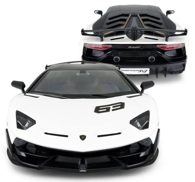 Машинка Rastar Lamborghini Aventador SVJ (96070) на радіокеруванні. 1:14. Білий 454.00.14 фото