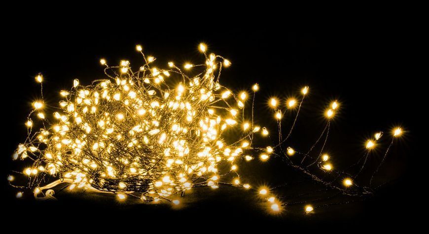Гірлянда-кластер, чорна струна, Luca Lighting , 8 м, теплий білий 8718861852905 фото